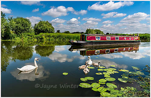 Summer Day on the River Avon nr Eckington