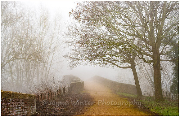 The Old Bridge, Pershore in early Morning Mist