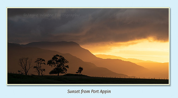 Sunset from Port Appin